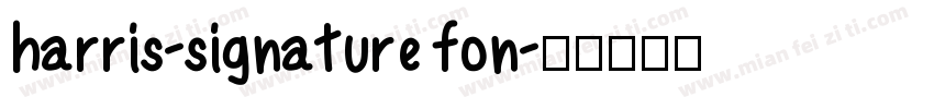 harris-signature fon字体转换